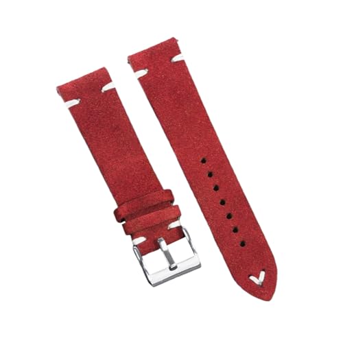 zyimodl 18-22mm Uni-Farben Verdicktes hautfreundliches Wildleder-Armband mit Schnellwechsel-Federbügel von zyimodl