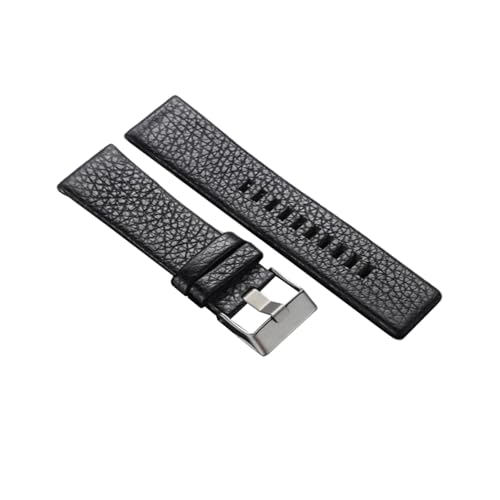 zyimodl 18-32mm Lychee-Muster Wasserdichtes Hautfreundliches Rindsleder-Armband für Quarz-/Mechanikuhren von zyimodl