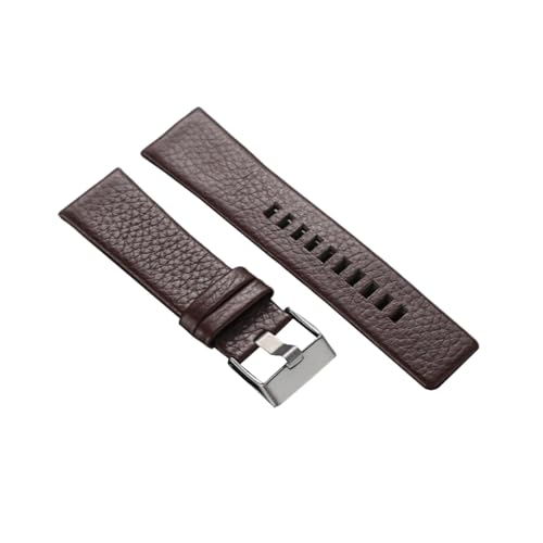 zyimodl 18-32mm Lychee-Muster Wasserdichtes Hautfreundliches Rindsleder-Armband für Quarz-/Mechanikuhren von zyimodl