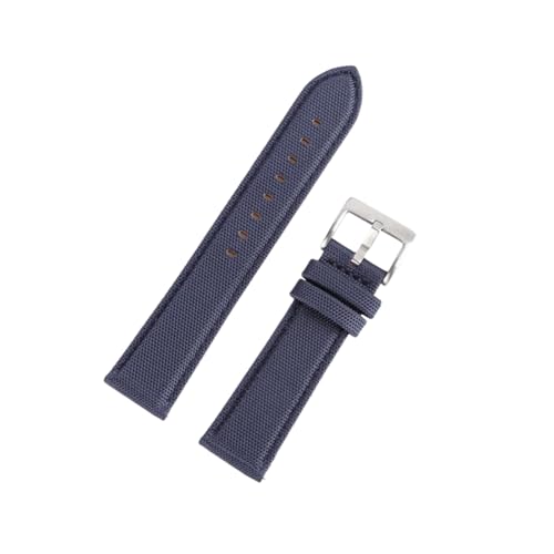 zyimodl 20-22mm Atmungsaktives wasserfestes Nylon-Canvas-Armband mit hautfreundlichem Lederfutter zyimodl 20-22mm Atmungsaktives wasserfestes Nylon-Canvas-Armband mit hautfreundlichem Lederfutter von zyimodl
