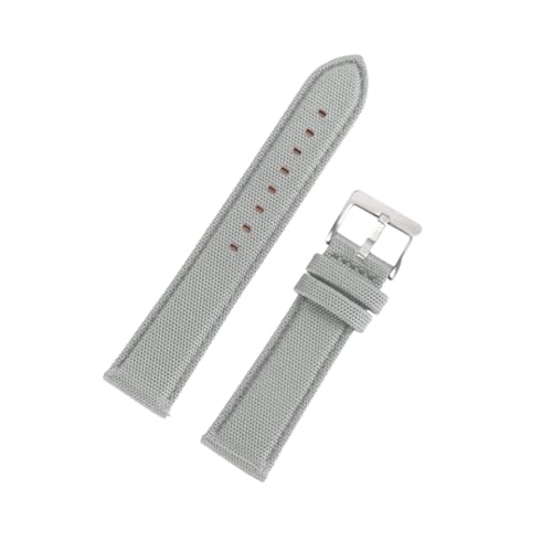zyimodl 20-22mm Atmungsaktives wasserfestes Nylon-Canvas-Armband mit hautfreundlichem Lederfutter zyimodl 20-22mm Atmungsaktives wasserfestes Nylon-Canvas-Armband mit hautfreundlichem Lederfutter von zyimodl