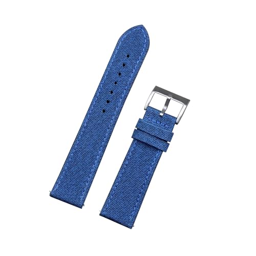 zyimodl 20-22mm Herren-Atmungsaktives Nylon-Canvas-Armband mit allergikerfreundlichem wasserdichtem Rindslederfutter zyimodl 20-22mm Herren-Atmungsaktives Nylon-Canvas-Armband mit allergikerfreundlichem wasserdichtem Rindslederfutter von zyimodl