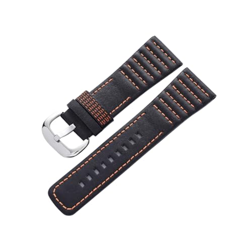 zyimodl 28mm Schwarzes weiches hautfreundliches Rindsleder-Armband mit Bunter Steppverzierung zyimodl 28mm Schwarzes weiches hautfreundliches Rindsleder-Armband mit Bunter Steppverzierung von zyimodl