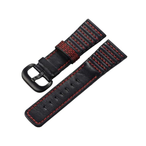 zyimodl 28mm Wasserdichtes Verdicktes Rindsleder-Armband für Herren-Quarzuhren von zyimodl