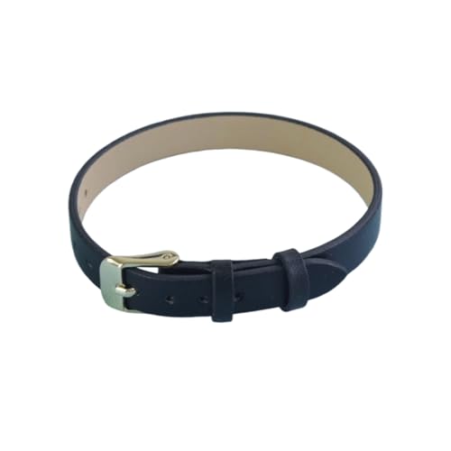 zyimodl 6-10mm Integriertes Design Glattgeprägtes Wasserdichtes Rindsleder-Casualarmband für Damen-Quarzuhren von zyimodl