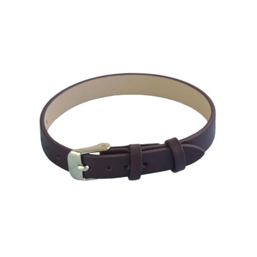 zyimodl 6-10mm Integriertes Design Glattgeprägtes Wasserdichtes Rindsleder-Casualarmband für Damen-Quarzuhren von zyimodl