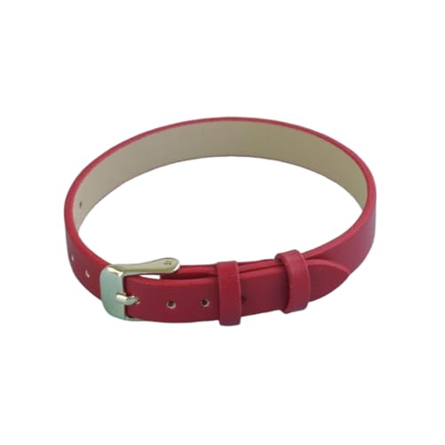 zyimodl 6-10mm Integriertes Design Glattgeprägtes Wasserdichtes Rindsleder-Casualarmband für Damen-Quarzuhren von zyimodl