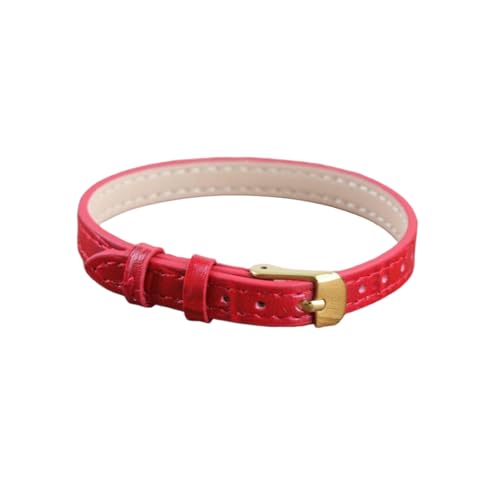 zyimodl 8-10mm Damen-Bambusmatter Wasserdichtes Rindsleder-Armband mit Edelstahl-Dornschließe von zyimodl