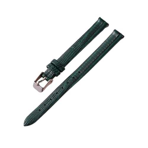 zyimodl 8-16mm Kleingröße Echsenmuster Wasserdichtes Kalbsleder-Armband für Damen-Quarzuhren von zyimodl