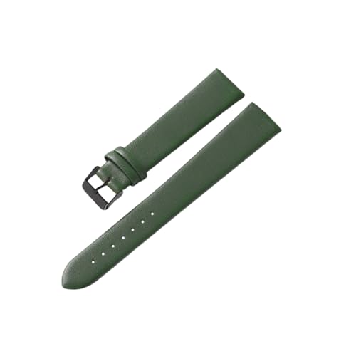 zyimodl 8-24mm Uni-Farben Glattgeprägtes hautfreundliches Rindsleder-Armband mit Edelstahl-Dorn von zyimodl