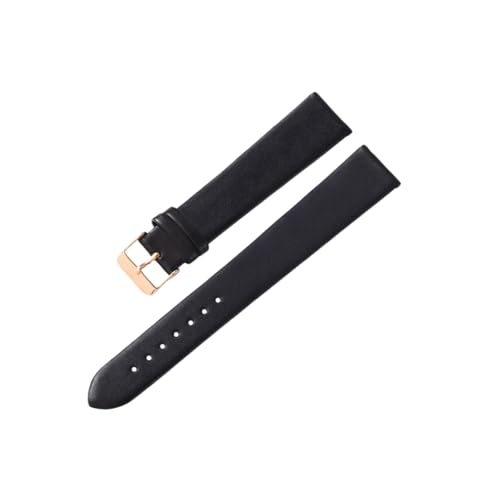zyimodl 8-24mm Uni-Farben Glattgeprägtes hautfreundliches Rindsleder-Armband mit Edelstahl-Dorn von zyimodl