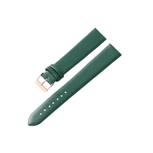 zyimodl 8-24mm Uni-Farben Glattgeprägtes hautfreundliches Rindsleder-Armband mit Edelstahl-Dorn von zyimodl